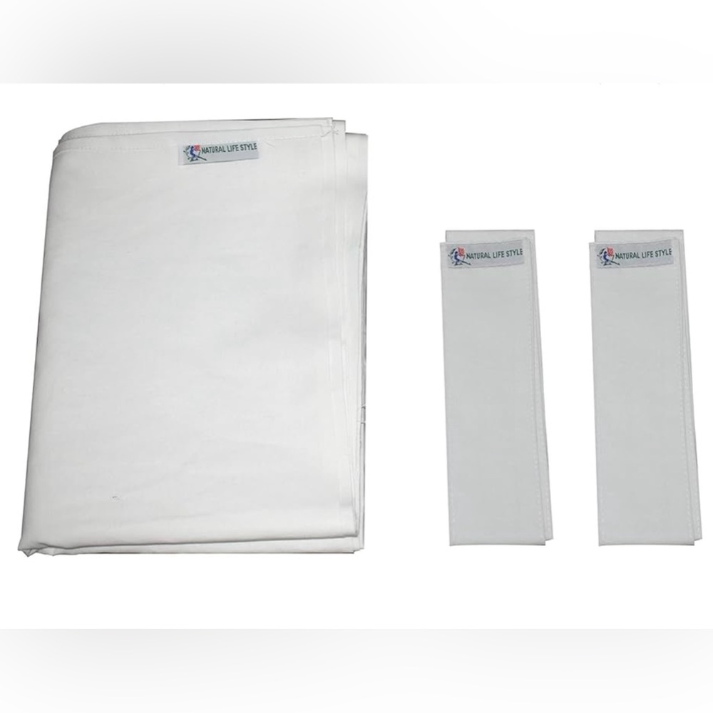 Water Therapy - Natural Life Style Set of Three white Cotton fabrics.NWT